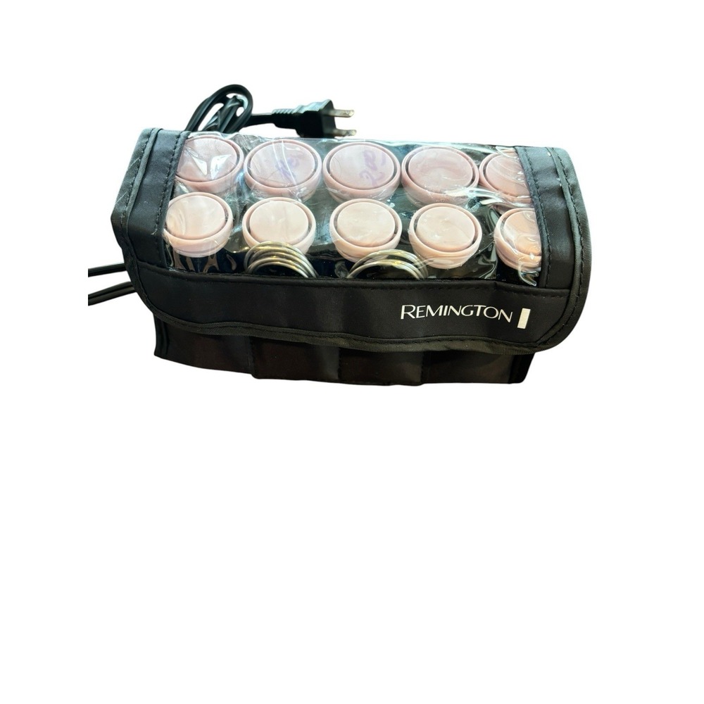Remington Professional Ceramic Hot Rollers Travel Size 10 pcs Curlers Clips Pink